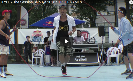 【ダンス】REG-STYLEのダブルダッチをしながらブレイクダンスの床技も飛び技も見事に決める！神業披露！