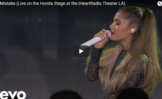 【歌】2238万回再生！Ariana Grandeのest Mistakeが静かに心に届く見事な歌を聴かせる！