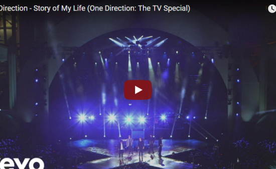 【歌】605万回再生！One Directionの名曲Story of My Lifeのライブも心揺さぶる動画だ！