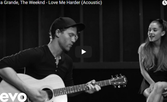 【歌】1648万回再生！Ariana GrandeのThe WeekndのアコギバージョンのLove Me Harderが歌唱力凄すぎ！