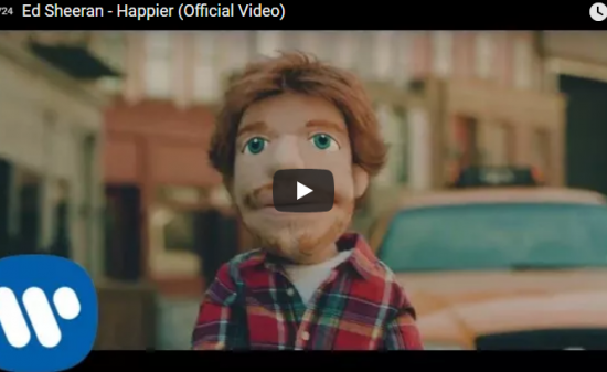 【歌】8182万回再生！切ないハッピーソングをパペットで描いたエド・シーランのHappierが心打つ！