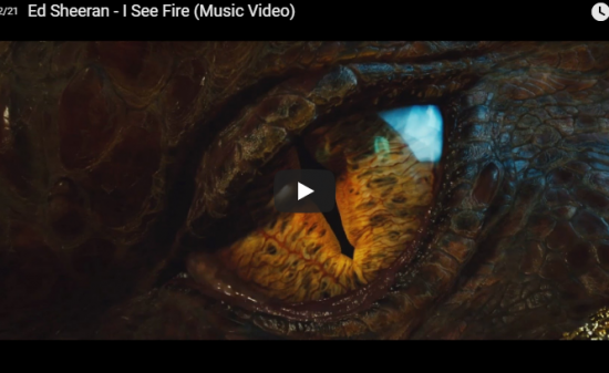 【歌】2.5億万回再生！エド・シーランのホビット 竜に奪われた王国のECのI See Fireが壮大に心響く！