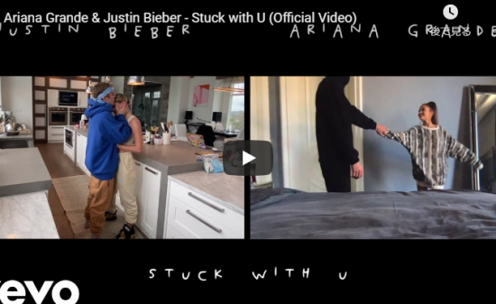 【歌】5949万回再生！アリアナ・グランデとジャスティン・ビーバーがコラボしたStuck with Uが心打つ歌だ！